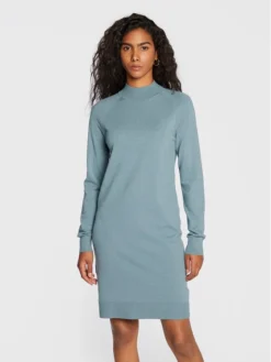 Comma Vestito Di Maglia 2120199 Blu Regular Fit