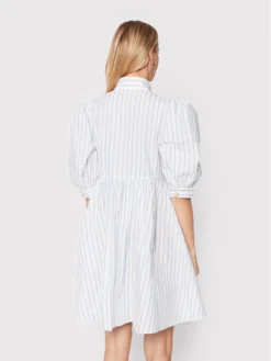 Custommade Vestito Chemisier Lema Stripes 999362419 Bianco Regular Fit -Offerta economica Guess || Calvin Klein Jeans || Vero Moda custommade vestito chemisier lema stripes 999362419 bianco regular fit 2