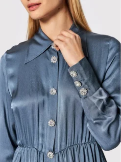 Custommade Vestito Chemisier Lyn 999374401 Grigio Regular Fit -Offerta economica Guess || Calvin Klein Jeans || Vero Moda custommade vestito chemisier lyn 999374401 grigio regular fit 3