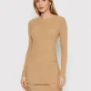 Vestito Di Maglia Isabella 14883 Beige Slim Fit