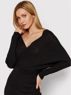 Vestito Di Maglia Make A Mowie PKH015 Nero Slim Fit 8 Vestito Di Maglia Make A Mowie PKH015 Nero Slim Fit -Offerta economica Guess || Calvin Klein Jeans || Vero Moda deezee vestito di maglia make a mowie pkh015 nero slim fit 3