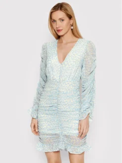 Vestito Estivo Sally 3FB006 Blu Slim Fit