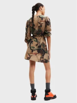 Desigual Vestito Chemisier Rosa 22WWVW23 Marrone Regular Fit -Offerta economica Guess || Calvin Klein Jeans || Vero Moda desigual vestito chemisier rosa 22wwvw23 marrone regular fit 2