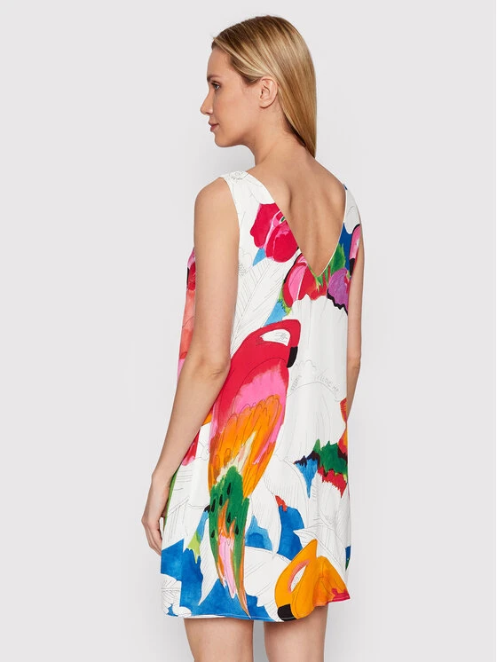 Desigual Vestito Da Giorno Kailua 22SWVW45 Multicolore Regular Fit 3 Desigual Vestito Da Giorno Kailua 22SWVW45 Multicolore Regular Fit - immagine 3