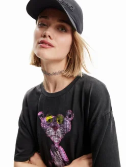 Desigual Vestito Da Giorno PINK PANTHER 23SWVK37 Nero Regular Fit -Offerta economica Guess || Calvin Klein Jeans || Vero Moda desigual vestito da giorno pink panther 23swvk37 nero regular fit 3