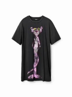 Desigual Vestito Da Giorno PINK PANTHER 23SWVK37 Nero Regular Fit -Offerta economica Guess || Calvin Klein Jeans || Vero Moda desigual vestito da giorno pink panther 23swvk37 nero regular fit 4