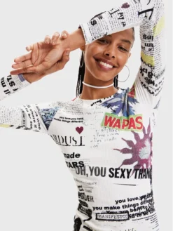 Desigual Vestito Da Giorno Wapas 22WWVK56 Multicolore Slim Fit -Offerta economica Guess || Calvin Klein Jeans || Vero Moda desigual vestito da giorno wapas 22wwvk56 multicolore slim fit 3