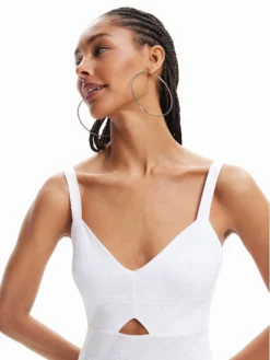 Desigual Vestito Estivo 23SWVK72 Bianco Regular Fit -Offerta economica Guess || Calvin Klein Jeans || Vero Moda desigual vestito estivo 23swvk72 bianco regular fit 3