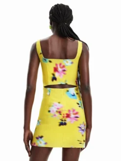 Desigual Vestito Estivo 23SWVW51 Giallo Slim Fit -Offerta economica Guess || Calvin Klein Jeans || Vero Moda desigual vestito estivo 23swvw51 giallo slim fit 2