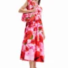Desigual Vestito Estivo MONSIEUR CHRISTIAN LACROIX Tulip 23SWVW25 Rosa Regular Fit
