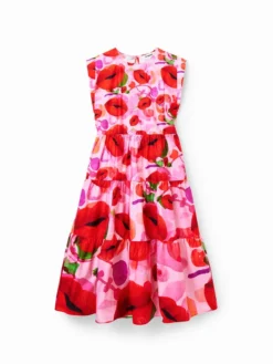 Desigual Vestito Estivo MONSIEUR CHRISTIAN LACROIX Tulip 23SWVW25 Rosa Regular Fit -Offerta economica Guess || Calvin Klein Jeans || Vero Moda desigual vestito estivo monsieur christian lacroix tulip 23swvw25 rosa regular fit 4