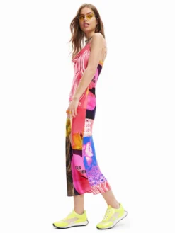Desigual Vestito Estivo Montpellier 23SWVW38 Rosa Regular Fit
