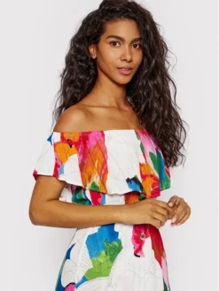 Desigual Vestito Estivo Pahoa 22SWVW47 Multicolore Regular Fit -Offerta economica Guess || Calvin Klein Jeans || Vero Moda desigual vestito estivo pahoa 22swvw47 multicolore regular fit 3