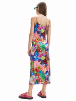 Desigual Vestito Estivo Tulipa 23SWVK08 Multicolore Slim Fit -Offerta economica Guess || Calvin Klein Jeans || Vero Moda desigual vestito estivo tulipa 23swvk08 multicolore slim fit 2
