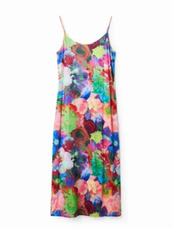 Desigual Vestito Estivo Tulipa 23SWVK08 Multicolore Slim Fit -Offerta economica Guess || Calvin Klein Jeans || Vero Moda desigual vestito estivo tulipa 23swvk08 multicolore slim fit 4