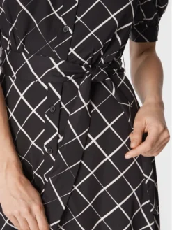 DKNY Vestito Chemisier DD2GD123 Nero Regular Fit -Offerta economica Guess || Calvin Klein Jeans || Vero Moda dkny vestito chemisier dd2gd123 nero regular fit 4