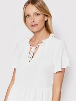 DKNY Vestito Estivo DD2B7670 Bianco Regular Fit -Offerta economica Guess || Calvin Klein Jeans || Vero Moda dkny vestito estivo dd2b7670 bianco regular fit 3