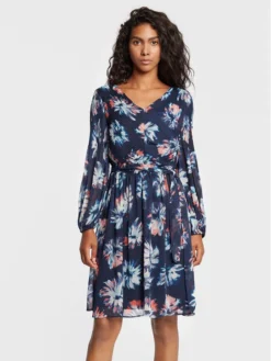 DKNY Vestito Estivo DD2FI910 Blu Scuro Regular Fit