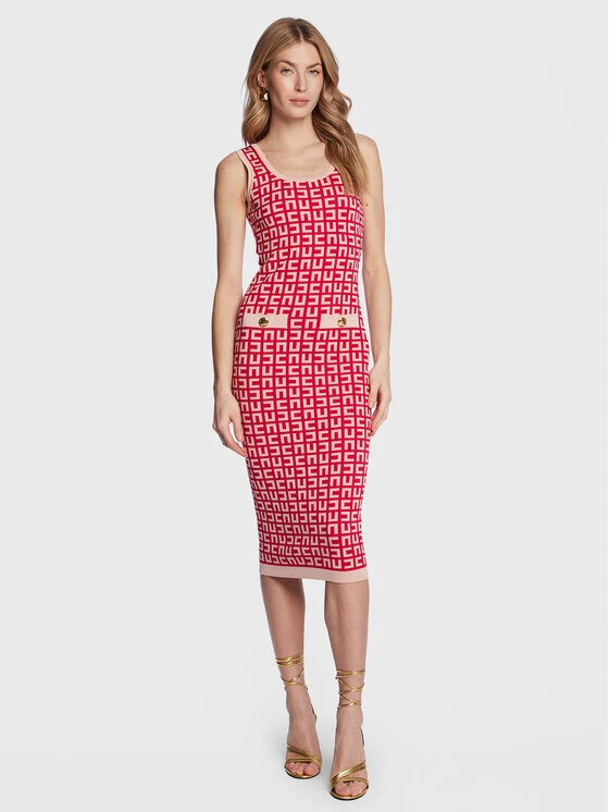 Elisabetta Franchi Vestito Di Maglia AM-41Z-31E2-V450 Rosa Slim Fit 1 Elisabetta Franchi Vestito Di Maglia AM-41Z-31E2-V450 Rosa Slim Fit