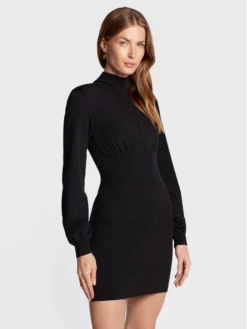 Elisabetta Franchi Vestito Di Maglia AM-52M-26E2-V460 Nero Slim Fit