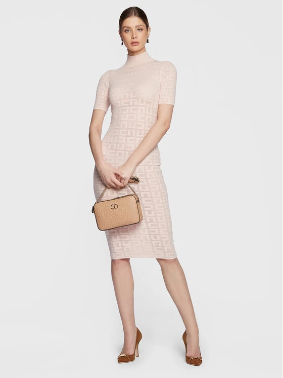 Elisabetta Franchi Vestito Di Maglia AM-75B-31E2-V320 Rosa Slim Fit 2 Elisabetta Franchi Vestito Di Maglia AM-75B-31E2-V320 Rosa Slim Fit - immagine 2