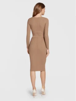 Elisabetta Franchi Vestito Di Maglia AM-83S-27E2-V390 Marrone Slim Fit -Offerta economica Guess || Calvin Klein Jeans || Vero Moda elisabetta franchi vestito di maglia am 83s 27e2 v390 marrone slim fit 2