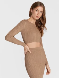 Elisabetta Franchi Vestito Di Maglia AM-83S-27E2-V390 Marrone Slim Fit -Offerta economica Guess || Calvin Klein Jeans || Vero Moda elisabetta franchi vestito di maglia am 83s 27e2 v390 marrone slim fit 3