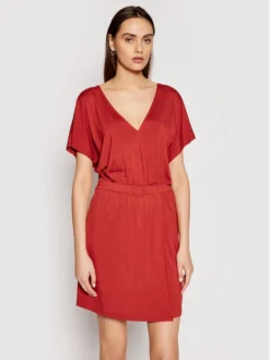 Emporio Armani Vestito Da Giorno 262491 1P315 10055 Arancione Regular Fit