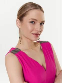 Fabiana Filippi Vestito Estivo ABD273W223 Rosa Regular Fit -Offerta economica Guess || Calvin Klein Jeans || Vero Moda fabiana filippi vestito estivo abd273w223 rosa regular fit 3