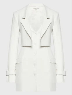 Vestito Da Giorno Alysa CD2775 Bianco Slim Fit