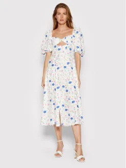 Vestito Estivo Lexi CD2605 Bianco Regular Fit