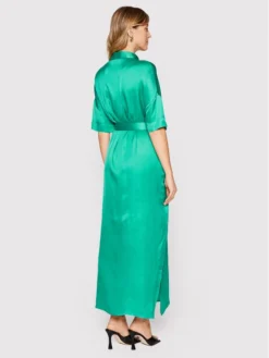 FRACOMINA Vestito Chemisier F322SD3004W45101 Verde Regular Fit -Offerta economica Guess || Calvin Klein Jeans || Vero Moda fracomina vestito chemisier f322sd3004w45101 verde regular fit 2