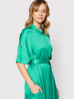 FRACOMINA Vestito Chemisier F322SD3004W45101 Verde Regular Fit -Offerta economica Guess || Calvin Klein Jeans || Vero Moda fracomina vestito chemisier f322sd3004w45101 verde regular fit 3