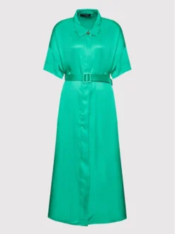 FRACOMINA Vestito Chemisier F322SD3004W45101 Verde Regular Fit -Offerta economica Guess || Calvin Klein Jeans || Vero Moda fracomina vestito chemisier f322sd3004w45101 verde regular fit 4