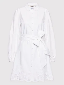 FRACOMINA Vestito Chemisier FR22SD1039W400R1 Bianco Regular Fit -Offerta economica Guess || Calvin Klein Jeans || Vero Moda fracomina vestito chemisier fr22sd1039w400r1 bianco regular fit 4