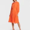 FRACOMINA Vestito Chemisier FS23SD2003W41201 Arancione Regular Fit