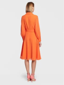 FRACOMINA Vestito Chemisier FS23SD2003W41201 Arancione Regular Fit -Offerta economica Guess || Calvin Klein Jeans || Vero Moda fracomina vestito chemisier fs23sd2003w41201 arancione regular fit 2
