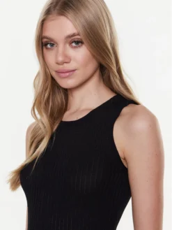 FRACOMINA Vestito Di Maglia FJ23SD5002K41401 Nero Slim Fit -Offerta economica Guess || Calvin Klein Jeans || Vero Moda fracomina vestito di maglia fj23sd5002k41401 nero slim fit 3