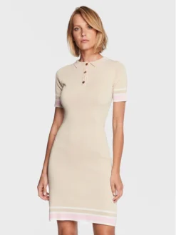 FRACOMINA Vestito Di Maglia FS23SD5003K41401 Beige Slim Fit