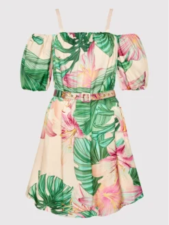 FRACOMINA Vestito Estivo F322SD1017W451N4 Beige Regular Fit -Offerta economica Guess || Calvin Klein Jeans || Vero Moda fracomina vestito estivo f322sd1017w451n4 beige regular fit 4