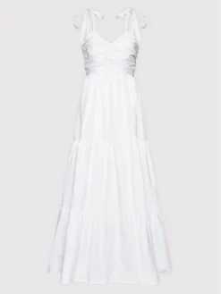 FRACOMINA Vestito Estivo FP22SD3012W40001 Bianco Regular Fit -Offerta economica Guess || Calvin Klein Jeans || Vero Moda fracomina vestito estivo fp22sd3012w40001 bianco regular fit 4