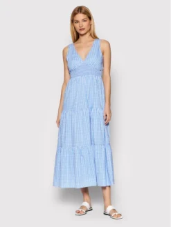 FRACOMINA Vestito Estivo FP22SD3019W403R2 Blu Regular Fit