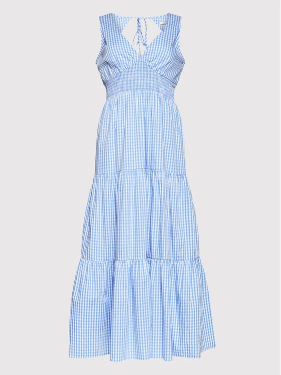 FRACOMINA Vestito Estivo FP22SD3019W403R2 Blu Regular Fit 5 FRACOMINA Vestito Estivo FP22SD3019W403R2 Blu Regular Fit - immagine 5