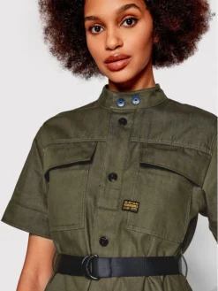 G-Star Raw Vestito Da Giorno D20475-C969-001 Verde Regular Fit -Offerta economica Guess || Calvin Klein Jeans || Vero Moda g star raw vestito da giorno d20475 c969 001 verde regular fit 3