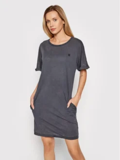 G-Star Raw Vestito Da Giorno Joosa D17175-4107-B564 Grigio Regular Fit