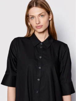 Gestuz Vestito Chemisier Avaligz 10906320 Nero Loose Fit -Offerta economica Guess || Calvin Klein Jeans || Vero Moda gestuz vestito chemisier avaligz 10906320 nero loose fit 3