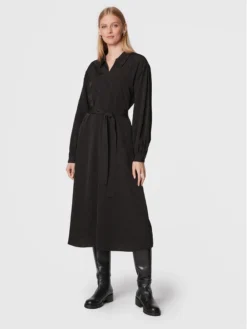 Gestuz Vestito Chemisier Jacqlingz 10906447 Nero Relaxed Fit