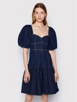 Gestuz Vestito Di Jeans Finleygz 10906294 Blu Regular Fit