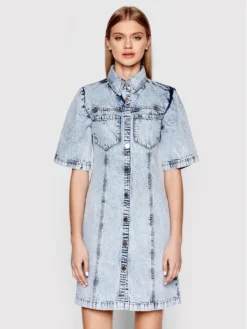 Gestuz Vestito Di Jeans Tanergz 10905899 Blu Regular Fit