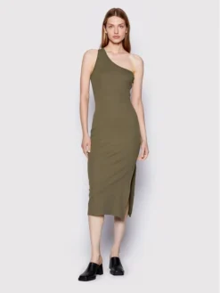 Gestuz Vestito Estivo Drew 10906300 Verde Slim Fit